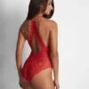 Body En Dentelle FLOWERMANIA Aubade Rouge Floral