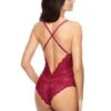 Body Sans Armatures Dentelle Grandes Tailles CHARLIZE GORTEKS Bordeaux