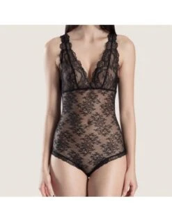 Body Séduction Sans Armatures En Dentelle DANSE DES SENS Aubade Noir