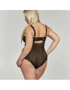 Body Sexy Grandes Tailles Avec Armatures MIRACLE Krisline Noir