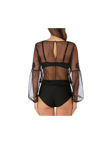 Body Transparent LUMIERE DOUCE Wacoal Noir 2 Body Transparent LUMIERE DOUCE Wacoal Noir – Image 2