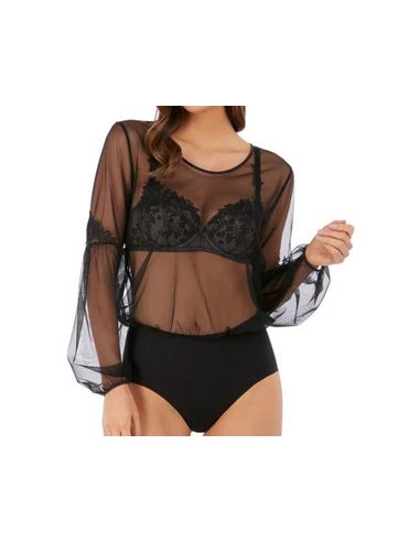 Body Transparent LUMIERE DOUCE Wacoal Noir 1 Body Transparent LUMIERE DOUCE Wacoal Noir