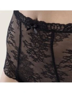 Culotte Haute En Dentelle DANSE DES SENS Aubade Noir 3 Culotte Haute En Dentelle DANSE DES SENS Aubade Noir -Ma Boîte à Dessous Soldes culotte haute en dentelle danse des sens aubade noir 1