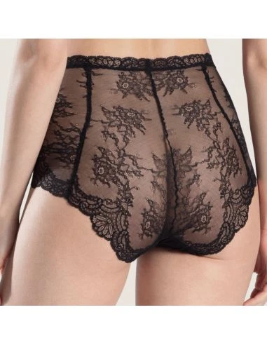Culotte Haute En Dentelle DANSE DES SENS Aubade Noir 1 Culotte Haute En Dentelle DANSE DES SENS Aubade Noir