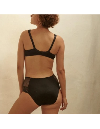 Culotte Haute En Dentelle De Calais GABY Noir Maison Lejaby 2 Culotte Haute En Dentelle De Calais GABY Noir Maison Lejaby – Image 2