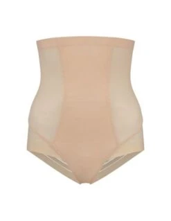 Culotte Haute Gainante POWERMESH BYE BRA Beige -Ma Boîte à Dessous Soldes culotte haute gainante powermesh bye bra beige 1