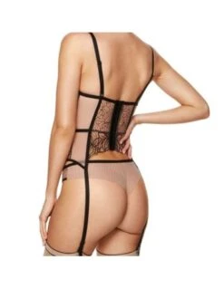 Guepière Armatures Grandes Tailles En Dentelle RUMI GORTEKS Noir