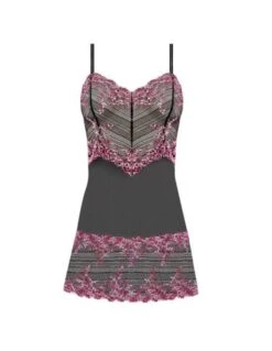 Nuisette En Dentelle Stretch Embrace Lace WACOAL Black Berry -Ma Boîte à Dessous Soldes nuisette en dentelle stretch embrace lace wacoal black berry 2