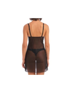 Nuisette En Dentelle Transparente INSTANT ICON Wacoal Black Eclipse