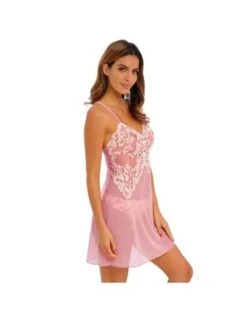 Nuisette En Dentelle Transparente INSTANT ICON Wacoal Bridal Rose