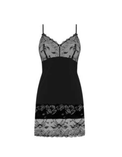 Nuisette Opaque En Dentelle Fine AUBREE FANTASIE Night Sky -Ma Boîte à Dessous Soldes nuisette opaque en dentelle fine aubree fantasie night sky 2