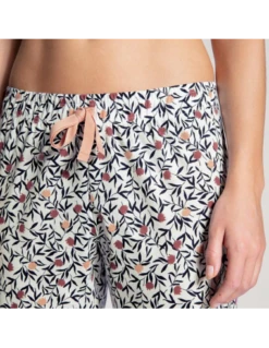 Pantalon Coupe Droite En Coton FAVOURITES DREAMS - Calida Star White