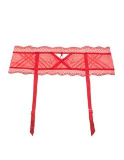 Porte-jarretelles En Dentelle Sexy FREYA FATALE Freya Chili Red -Ma Boîte à Dessous Soldes porte jarretelles en dentelle sexy freya fatale freya chili red 2