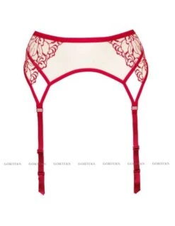 Porte-Jarretelles Grandes Tailles MISTRESS Gorteks Rouge -Ma Boîte à Dessous Soldes porte jarretelles grandes tailles mistress gorteks rouge 3