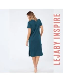 MAISON LEJABY Robe T-Shirt SPORTY CHIC Lejaby Inspire Lagoon -Ma Boîte à Dessous Soldes robe t shirt sporty chic lejaby inspire lagoon 2