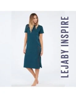 MAISON LEJABY Robe T-Shirt SPORTY CHIC Lejaby Inspire Lagoon