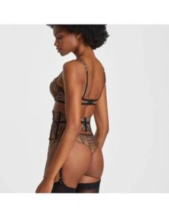 Serre-Taille En Dentelle Aubade SENSORY ILLUSION Iris Van Herpen - Golden Leaves -Ma Boîte à Dessous Soldes serre taille en dentelle aubade sensory illusion iris van herpen golden leaves 1