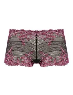 Shorty En Dentelle EMBRACE LACE WACOAL Black Berry -Ma Boîte à Dessous Soldes shorty en dentelle embrace lace wacoal black berry 1