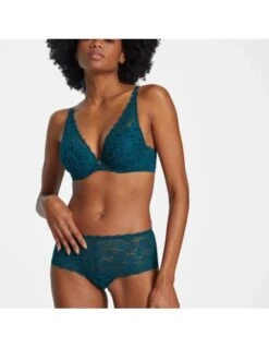 Shorty St Tropez En Dentelle ROSESSENCE AUBADE Deep Green -Ma Boîte à Dessous Soldes shorty st tropez en dentelle rosessence aubade deep green 2