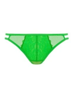 Slip Brésilien En Dentelle Avec Laçage TEMPTRESS Freya Poison Green -Ma Boîte à Dessous Soldes slip bresilien en dentelle avec lacage temptress freya poison green 2