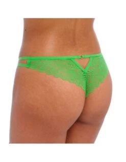 Slip Brésilien En Dentelle Avec Laçage TEMPTRESS Freya Poison Green