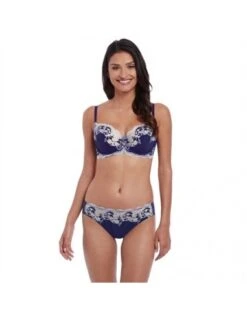 Slip Lace Affair WACOAL Patriot Blue Promo -Ma Boîte à Dessous Soldes slip lace affair wacoal patriot blue promo 1