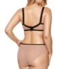 Slip Transparent Grandes Tailles En Dentelle RUMI GORTEKS Noir