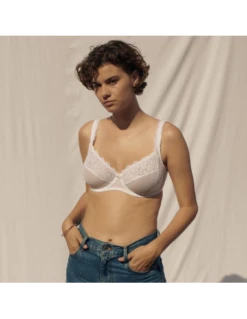Soutien Gorge Armature Grande Taille En Dentelle GABY Blanc Maison Lejaby