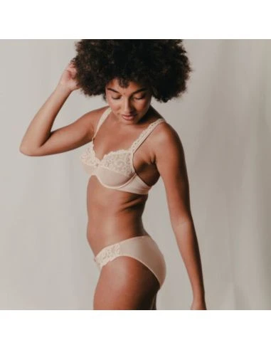 Soutien Gorge Armatures En Dentelle GABY Rose Fumé - Maison Lejaby 2 Soutien Gorge Armatures En Dentelle GABY Rose Fumé - Maison Lejaby – Image 2