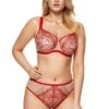 Soutien-gorge Balconnet Armatures MISTRESS Gorteks Rouge