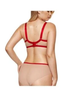 Soutien-gorge Balconnet Armatures MISTRESS Gorteks Rouge -Ma Boîte à Dessous Soldes soutien gorge balconnet armatures mistress gorteks rouge 2