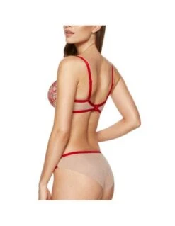 Soutien-gorge Balconnet Armatures MISTRESS Gorteks Rouge -Ma Boîte à Dessous Soldes soutien gorge balconnet armatures mistress gorteks rouge 5