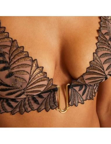 Soutien-gorge Brassière Sans Armatures SENSORY ILLUSION AUBADE Golden Leaves 7 Soutien-gorge Brassière Sans Armatures SENSORY ILLUSION AUBADE Golden Leaves – Image 7