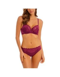 Soutien-gorge Classique Armatures LACE PERFECTION WACOAL Red Plum -Ma Boîte à Dessous Soldes soutien gorge classique armatures lace perfection wacoal red plum 1