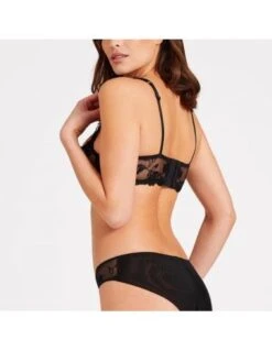 Soutien-gorge Corbeille Armatures En Dentelle Recyclée SOFTESSENCE AUBADE Noir -Ma Boîte à Dessous Soldes soutien gorge corbeille armatures en dentelle recyclee softessence aubade noir 2