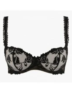 Soutien-gorge Corbeille Armatures En Dentelle Recyclée SOFTESSENCE AUBADE Noir
