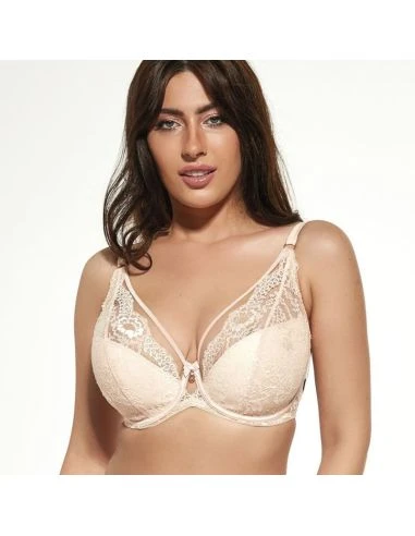 Soutien Gorge Plunge Armatures Grandes Tailles NOELLA KRISLINE Beige 1 Soutien Gorge Plunge Armatures Grandes Tailles NOELLA KRISLINE Beige