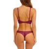 Soutien-gorge Plunge Armatures LACE PERFECTION WACOAL Red Plum