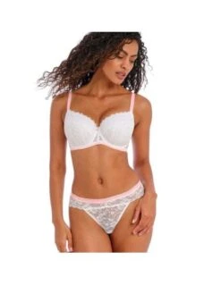 Soutien-gorge Plunge Paddé Armatures OFFBEAT FREYA Blanc -Ma Boîte à Dessous Soldes soutien gorge plunge padde armatures offbeat freya blanc 1