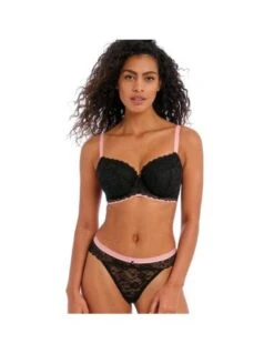Soutien-gorge Plunge Paddé Armatures OFFBEAT FREYA Noir -Ma Boîte à Dessous Soldes soutien gorge plunge padde armatures offbeat freya noir 1