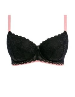 Soutien-gorge Plunge Paddé Armatures OFFBEAT FREYA Noir -Ma Boîte à Dessous Soldes soutien gorge plunge padde armatures offbeat freya noir 2