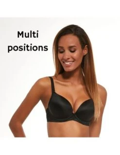 Soutien-gorge Push Up Armatures Multipositions FORTUNA KrisLine Black -Ma Boîte à Dessous Soldes soutien gorge push up armatures multipositions fortuna krisline black 1