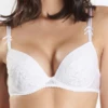 Soutien-gorge Push Up En Dentelle TENDRE CONVOITISE AUBADE Blanc Promotion