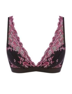 Soutien Gorge Sans Armatures EMBRACE LACE WACOAL Black Berry -Ma Boîte à Dessous Soldes soutien gorge sans armatures embrace lace wacoal black berry 2