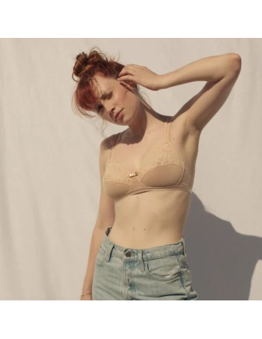 Soutien Gorge Sans Armatures En Dentelle GABY Rose Fumé - Maison Lejaby 3 Soutien Gorge Sans Armatures En Dentelle GABY Rose Fumé - Maison Lejaby – Image 3