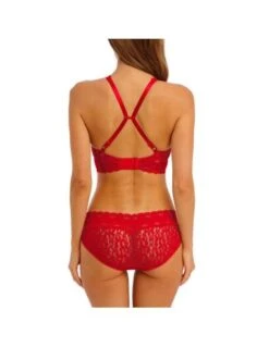 Soutien-gorge Sans Armatures HALO LACE WACOAL Barbados Cherry -Ma Boîte à Dessous Soldes soutien gorge sans armatures halo lace wacoal barbados cherry 1