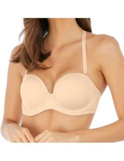Soutien-gorge Sans Bretelles Avec Armatures RED CARPET Wacoal Sand -Ma Boîte à Dessous Soldes soutien gorge sans bretelles avec armatures red carpet wacoal sand 4