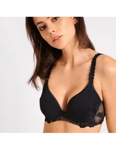 Soutien-gorge Spacer Plunge Armatures Eco Responsable SOFTESSENCE AUBADE Noir 2 Soutien-gorge Spacer Plunge Armatures Eco Responsable SOFTESSENCE AUBADE Noir – Image 2
