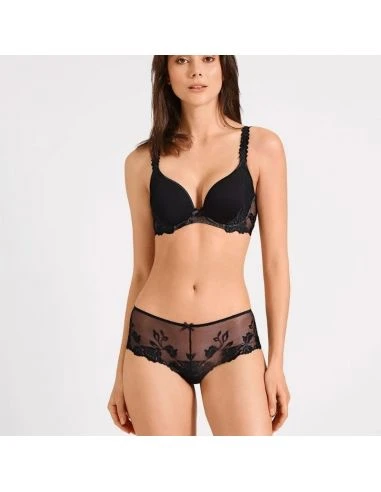 Soutien-gorge Spacer Plunge Armatures Eco Responsable SOFTESSENCE AUBADE Noir 3 Soutien-gorge Spacer Plunge Armatures Eco Responsable SOFTESSENCE AUBADE Noir – Image 3