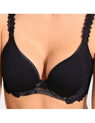 Soutien-gorge Spacer Plunge Armatures Eco Responsable SOFTESSENCE AUBADE Noir 4 Soutien-gorge Spacer Plunge Armatures Eco Responsable SOFTESSENCE AUBADE Noir – Image 4